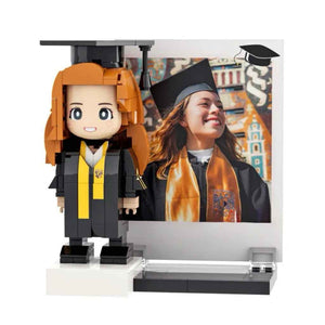 Full Body Customizable 1 Person Brick Figure Custom Photo Brick Figure Graduation Gift