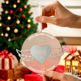 Personalized Wing Ornament Memorial Christmas Ornament Meaningful Christmas Gifts