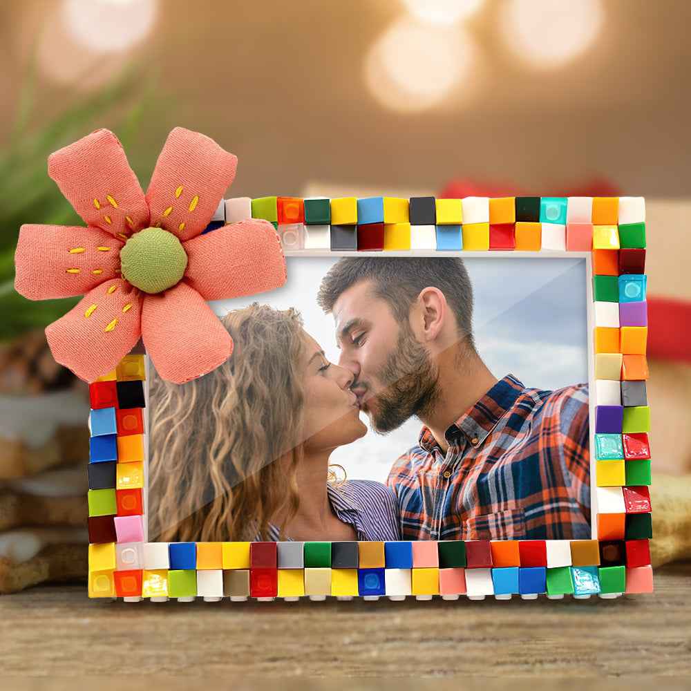 Personalized Colorful Building Blocks Picture Frame DIY Photo Frame