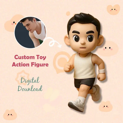 Custom 3D Mini Figure Desk Figurine - Personalised Photo Replica