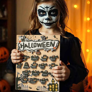 Personalized Hallowmas Wooden Ornament with Name Ghost Plaque for Halloween Gift