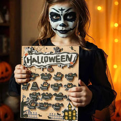 Personalized Hallowmas Wooden Ornament with Name Ghost Plaque for Halloween Gift