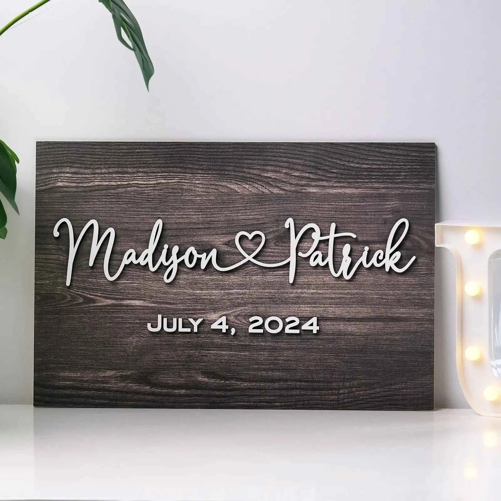 Personalized Wedding Sign Wedding Welcome Sign for Wedding Entrance