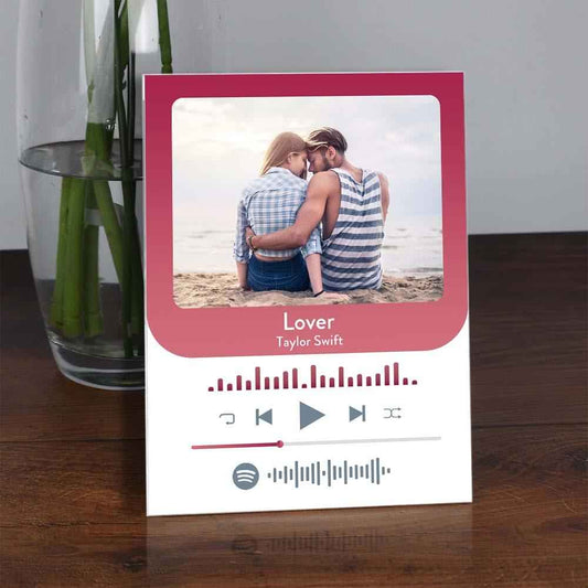 custom Music Photo Glass Plaque Fashion Plaque Home Decor Gift For Him