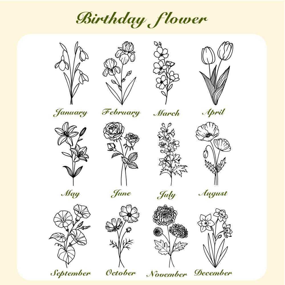 Personalized Birth Flower Waterproof Bottle Carrier Bag for 40oz Stanley Tumbler Gift for Her