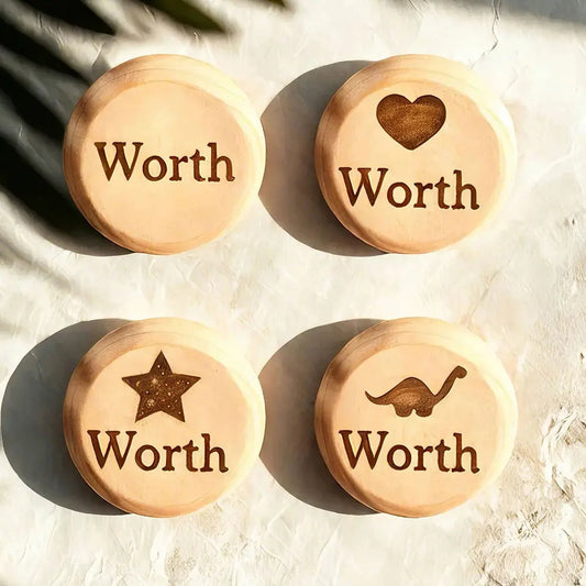 Personalised wooden yo-yo with engraved name on a white background — classic educational birthday gift for kids