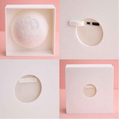 Personalized 3D Printed Photo Moon Light Gift for Lover