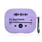 Slim protective AirPods Case displaying full access to charging port and pairing button