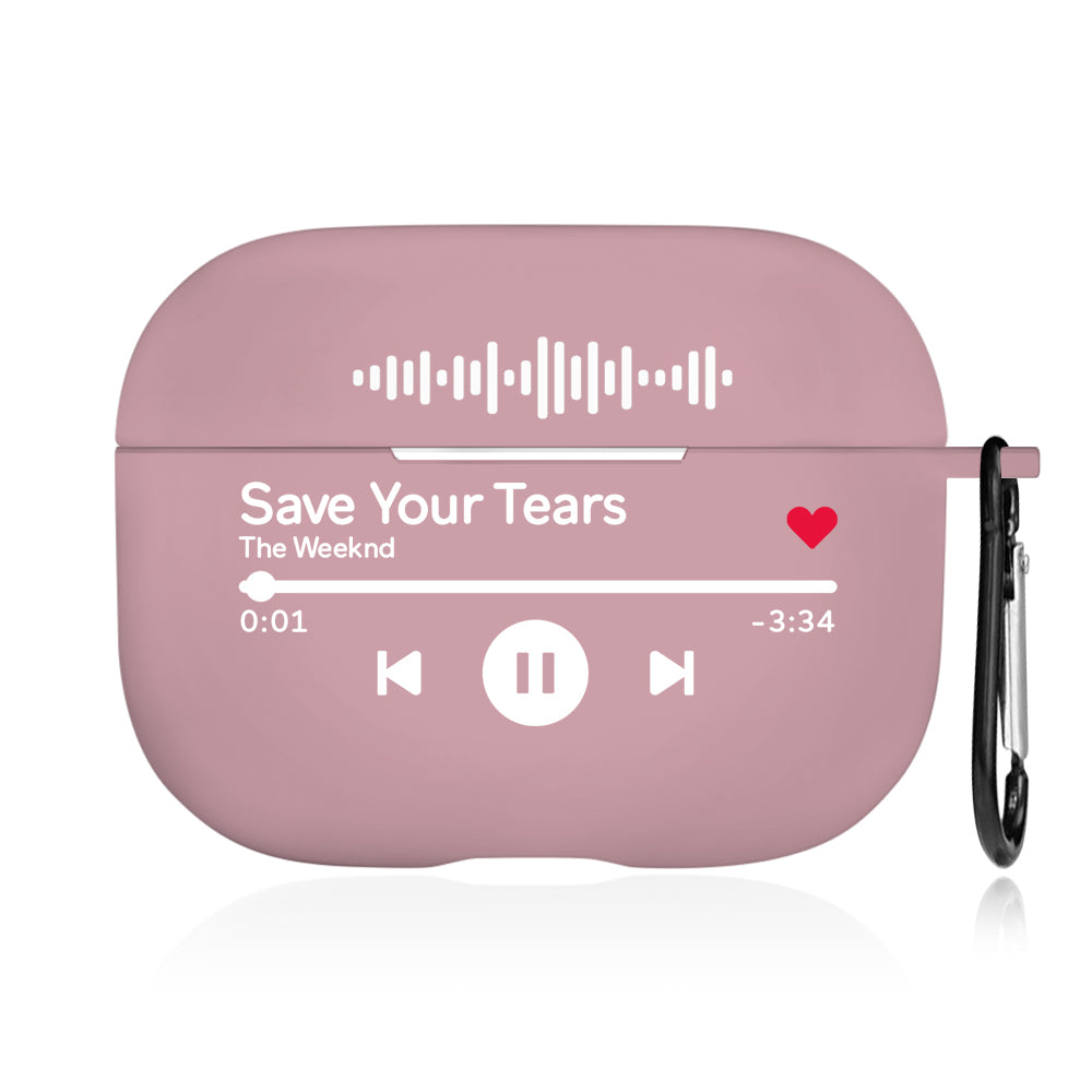 Close-up of printed photo on Personalised AirPods Case showing high-detail image transfer