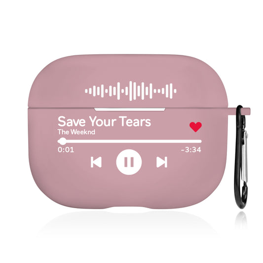 Close-up of printed photo on Personalised AirPods Case showing high-detail image transfer