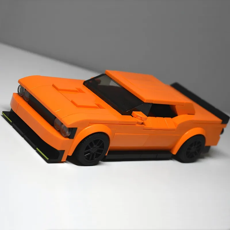 Dodge Challenger SRT Hellcat Creative Vehicle Building Blocks | Racing Car Construction Toy
