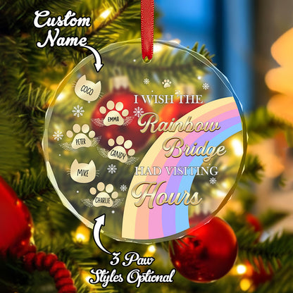 Personalised Pet Memorial Ornament - Custom Rainbow Bridge Keepsake