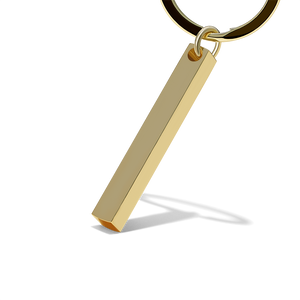 Personalized 3D Bar Keychain Engraved Music Code Key Chain