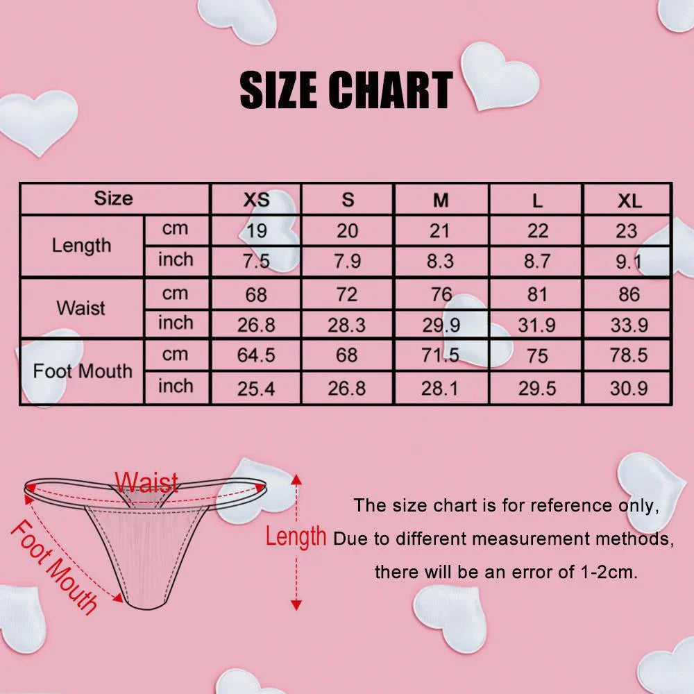 Personalised Face Women's Tanga Thong | Custom Photo Underwear | Christmas Gift for Her