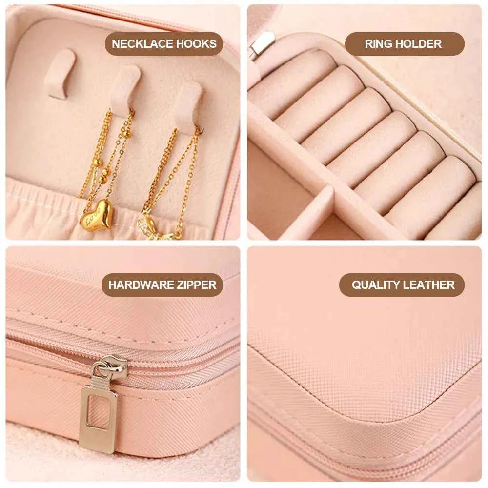 Personalized Jewelry Box with Glitter Letter Bridesmaid Gift for Her