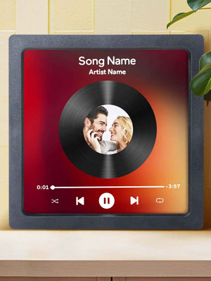 Custom Photo Vinyl Record Music Fridge Magnet for Special Memories