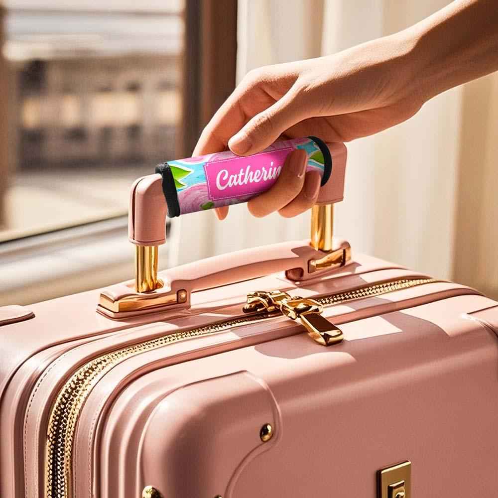Personalized Vacation Element Luggage Handle Wraps Travel Accessories Gift for Travel Lovers