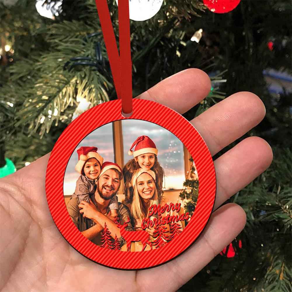 Custom Merry Christmas Ornaments with Picture