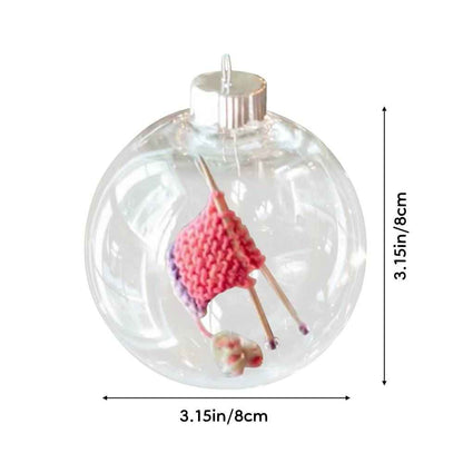 Knitting Christmas Ornament Handmade Christmas Tree Decorations Cute Christmas Decor Gifts