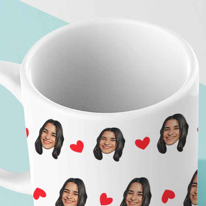 Personalized Face Mugs Little Heart Coffee Mug For Friends