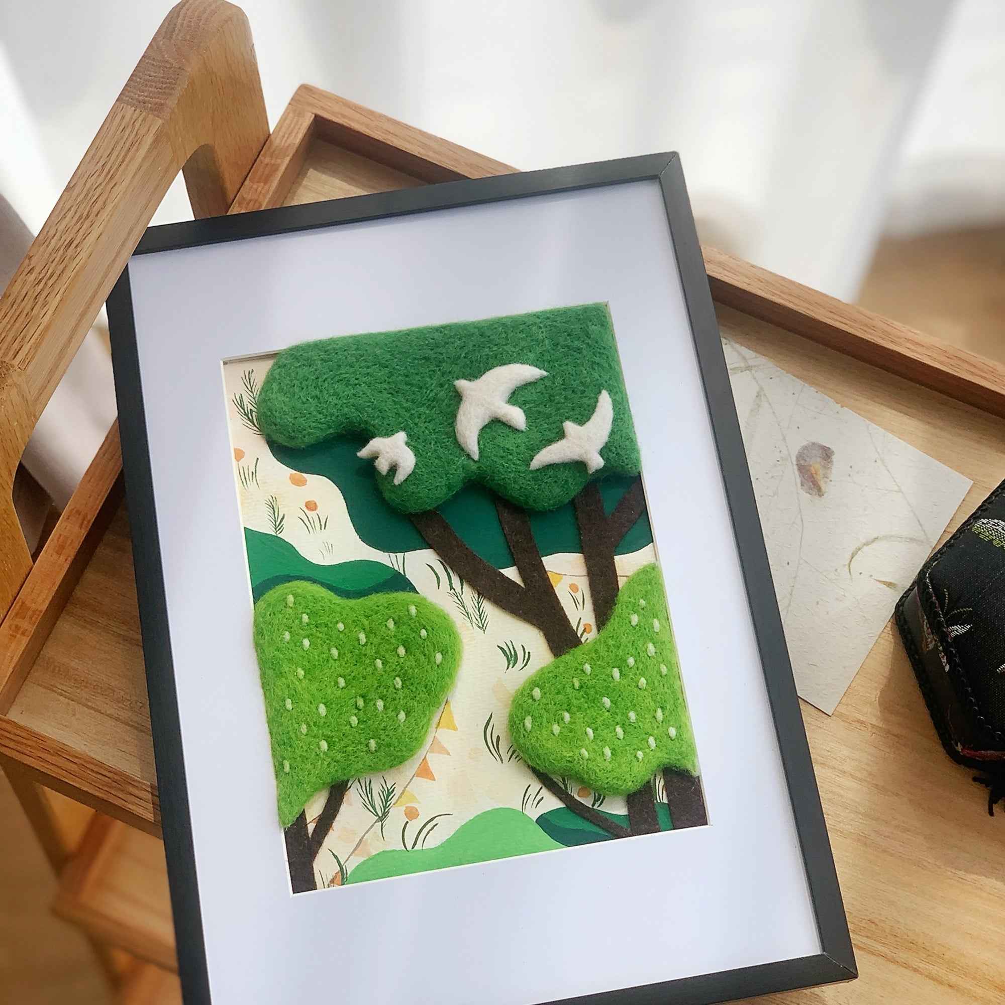 Felt Decorative Painting - Handcrafted Artwork for Home Décor