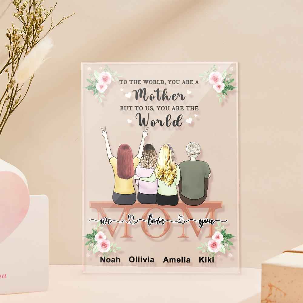 Custom Photo Acrylic Plaque For Mom