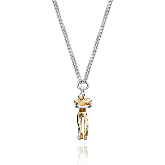 Trendy Hug Pendant Necklace for Women – Romantic Valentine's Day Jewelry Gift