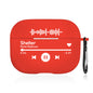 Engraved name example on the Personalised Photo AirPods Case to illustrate the custom text option