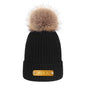 Personalised name beanie shown on a baby mannequin — ideal newborn winter hat and personalised gift for birthdays or Christmas