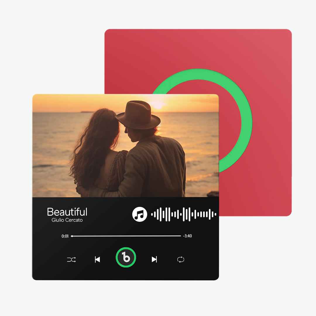 FridgeBeats Frameless Custom Music Fridge Magnet Album Fridge Magnet Anniversary Gifts