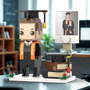 Custom Graduation Brick Figure - Personalised Graduation Gift with Photo