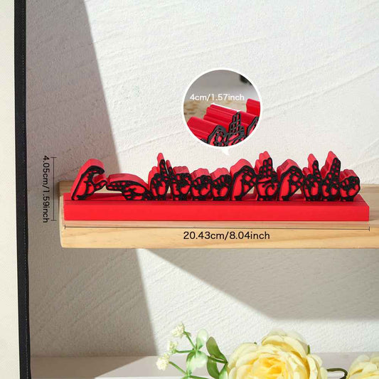Personalized 3D Printed Sign Language Desk Name Plate Sign Interpreter Gift Teacher Gift