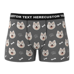 Personalised Dog Face Boxer Shorts | Custom Photo Men's Underwear
