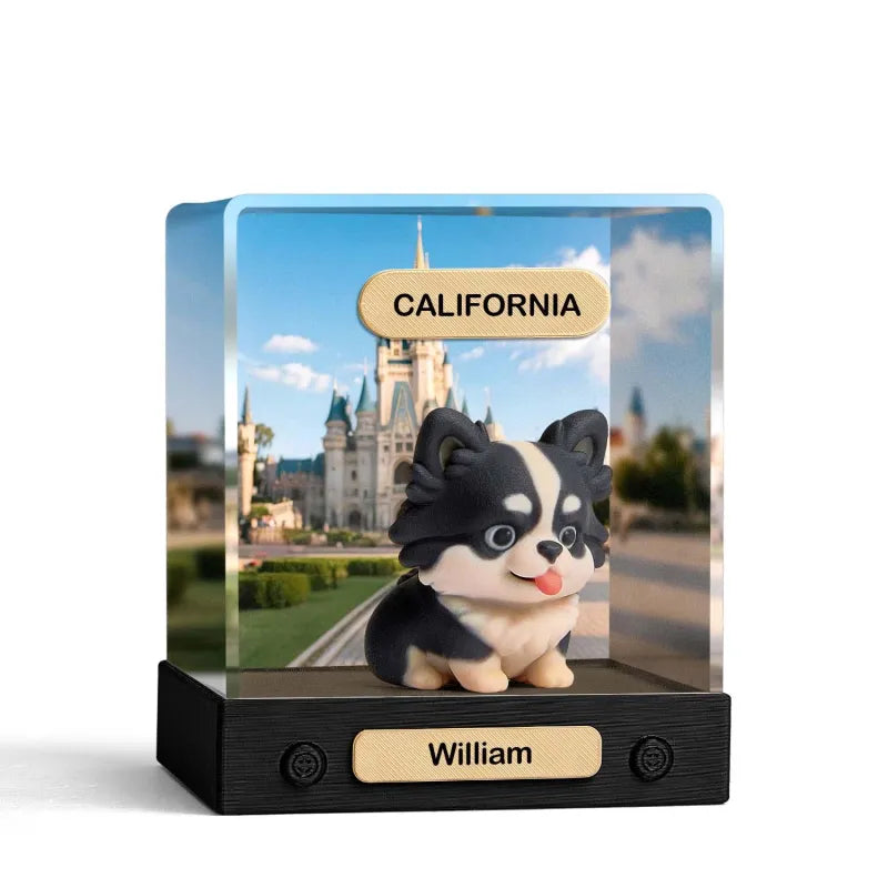 Personalised 3D Mini Figure from Your Photo - Custom Acrylic Box Gift