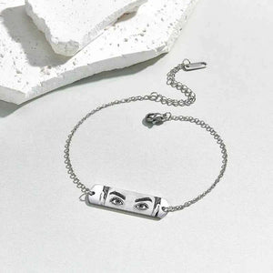 Custom Photo Bracelet Eyes Bracelet Bar Bracelet Gifts for Her