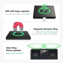 FridgeBeats Frameless Custom Music & Photo Fridge Magnet FridgeBeats 4.0 Pro Supports Bluetooth Connectivity