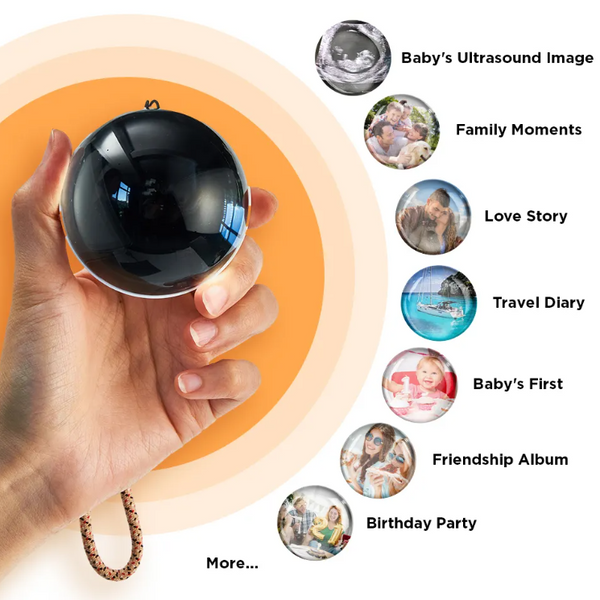 Glass Video Globe - Personalised Playable Gift Sphere for Valentine's, Birthdays & Christmas