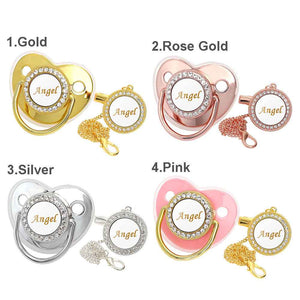 Custom Name Baby Pacifier & Clip Set – Personalized Newborn Gift