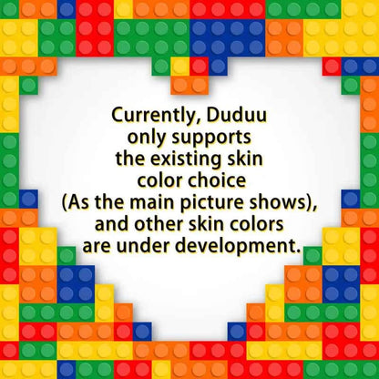 Full Body Customized 1 Person Cute Duddu Brick Figures Valentine's Day Gift Birthday Gift