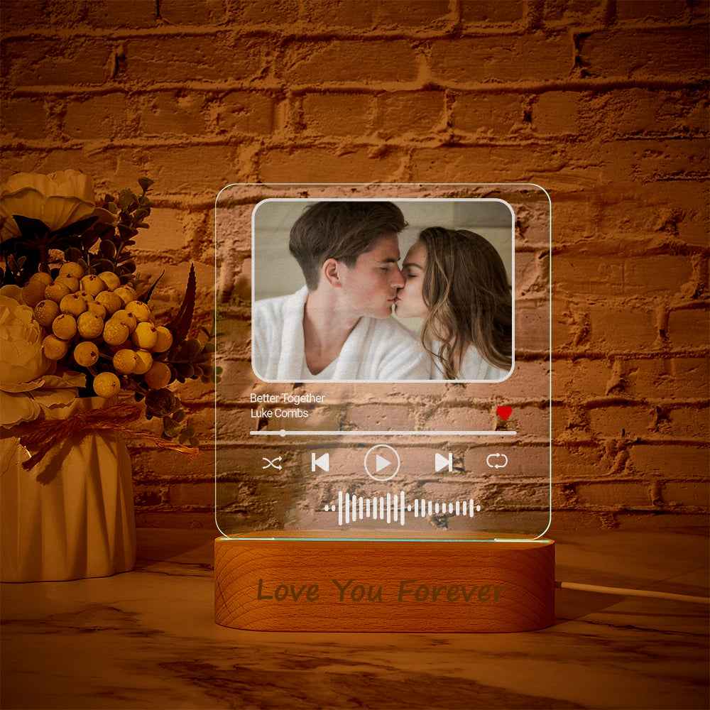 Custom Music Code Night Light Seven Colors Change