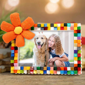 Personalized Colorful Building Blocks Picture Frame DIY Photo Frame