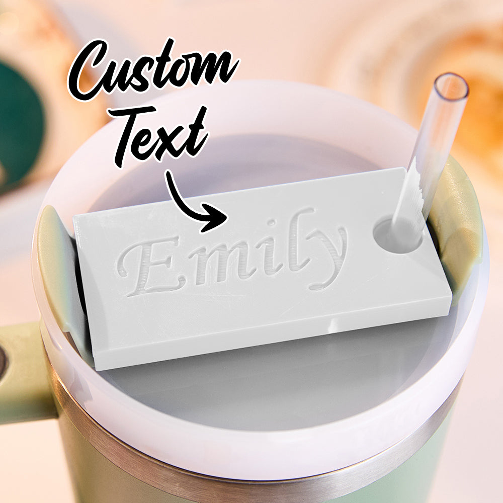 Personalised 3D Name Plate Tag for 40oz Stanley Tumbler | Custom Gift for Her