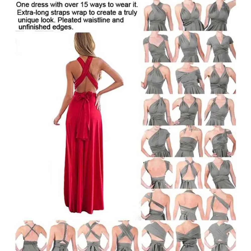 Bridesmaid Dress Infinity Dress Floor Length Convertible Dress Wedding Dress Multiway Dress Rust Dress Evening dress