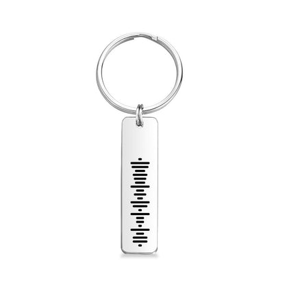 Personalised Spotify Code Keychain | Engraved Music Gift
