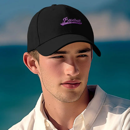 Close‑up of personalised cap showing embroidered name and neat stitch detail — premium polyester custom team cap