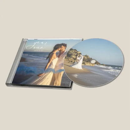 Wedding keepsake personalised mixtape CD with custom artwork and tracklist — tailored music gift for newlyweds