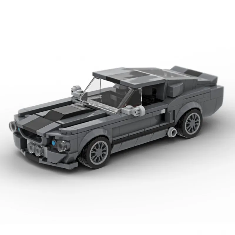 Ford Mustang Shelby GT500 Creative Vehicle Racing Car Building Blocks Construction Set with Mini Figures