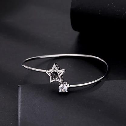 Personalised Photo Projection Bracelet | Engraved Heart Jewellery Gift