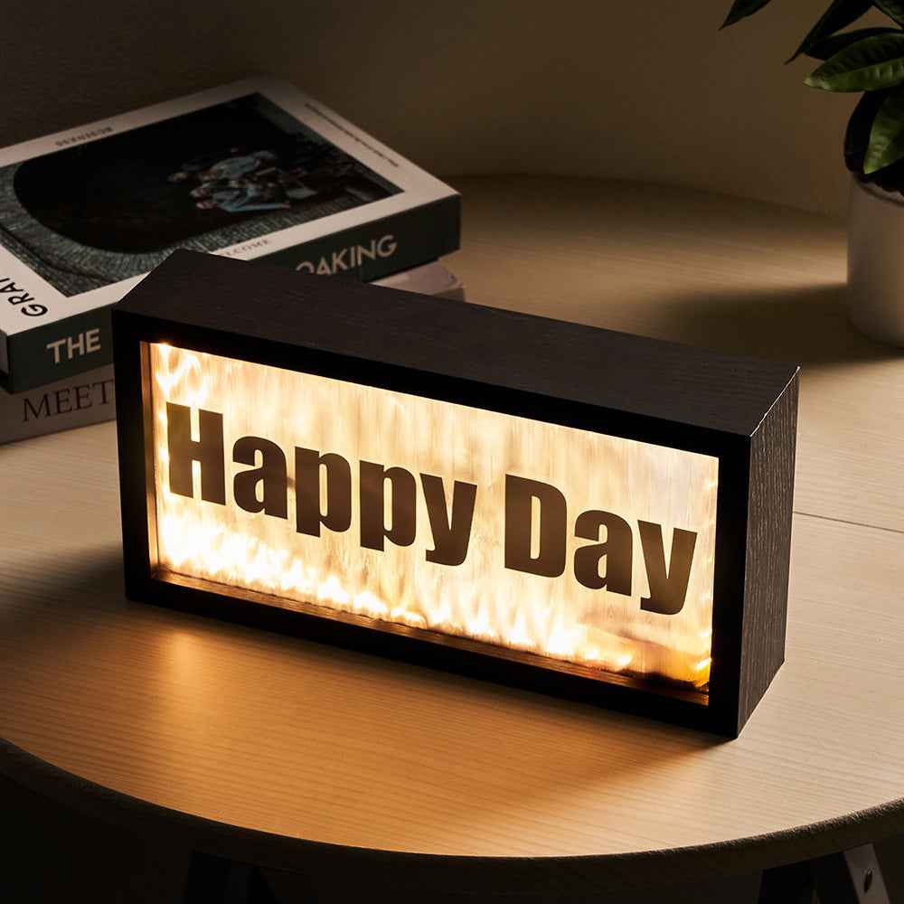 Personalized Bluetooth Speaker with Light Custom Text Bluetooth Speaker Unique Gift for Him