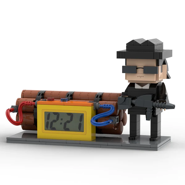 Personalised Lego-Style Figure Clock | Custom Gift for Him | Home Decor